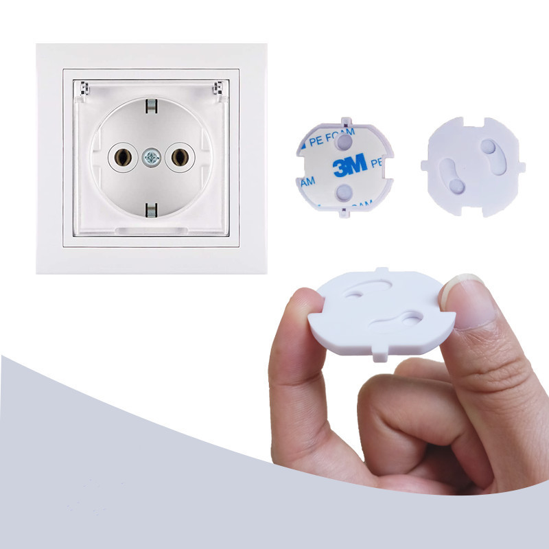 Europe Standard Baby safety Wall Electrical Outlet Cover for Child Protect strong adhesive Electrical Socket Covers baby proof