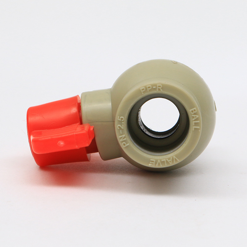 ball valve PPR hot melt pipe fittings high-density plastic pipe fittings flat lipstick handle plastic core hot melt ball valve