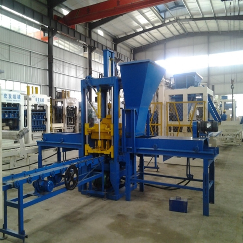 Hongfa HFB543S plastic brick machine, color paver brick machinery for sale manual concrete hollow block making machine price