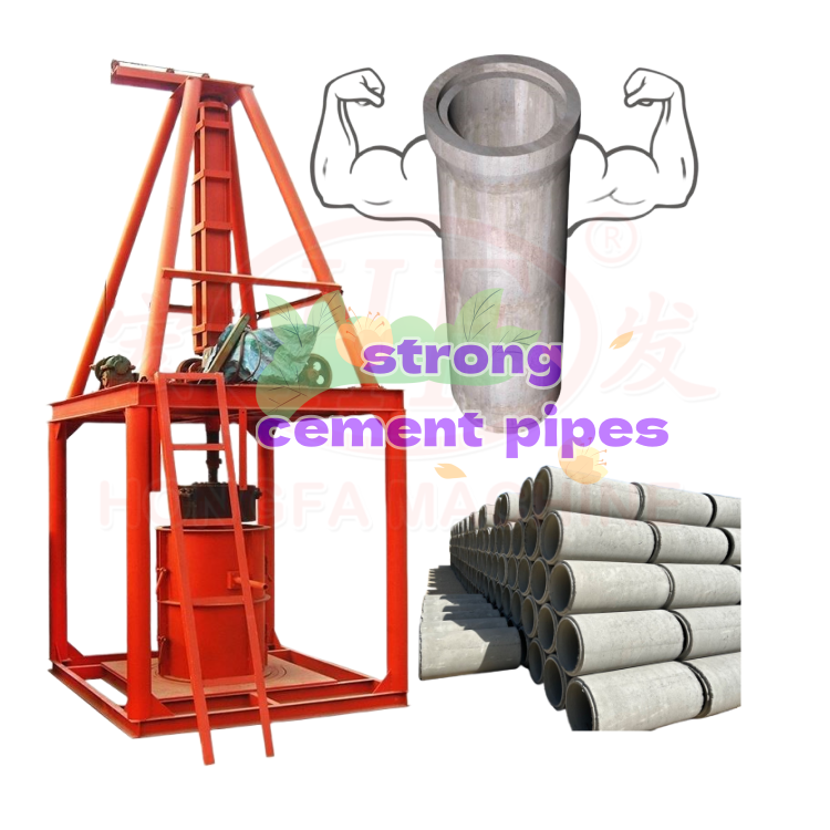 Precast Vertical Concrete Pipe making machine Customized Precast Concrete Manhole Making Machine  Drainage Concrete Pipe