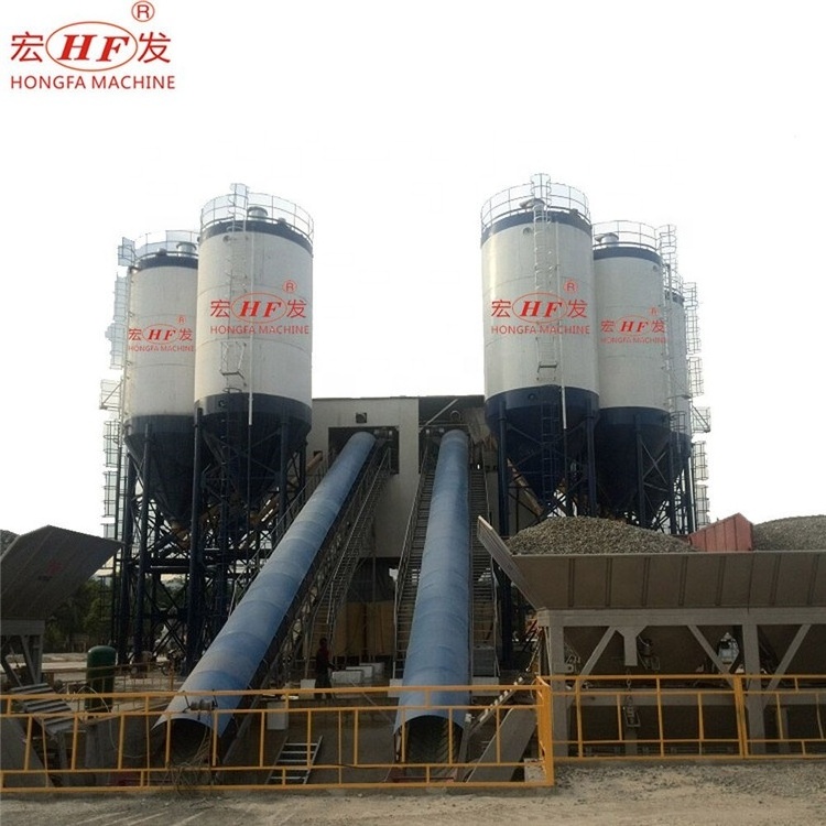 Hongfa Concrete Mixing Plant Cement Concrete Silo Bulk Cement Powder Silo Construction Projects Concrete Mixing Station