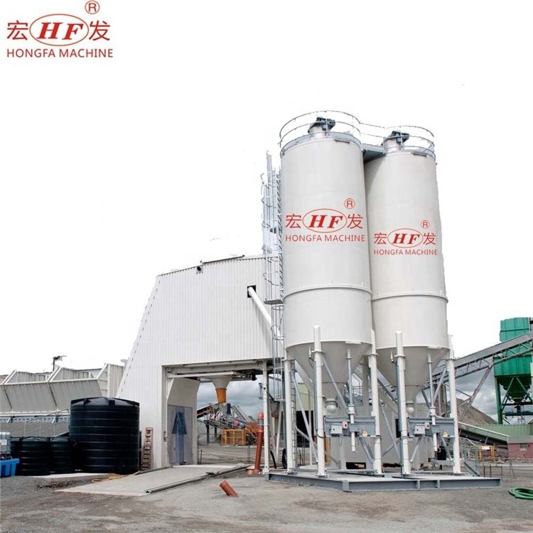 Hongfa Concrete Mixing Plant Cement Concrete Silo Bulk Cement Powder Silo Construction Projects Concrete Mixing Station