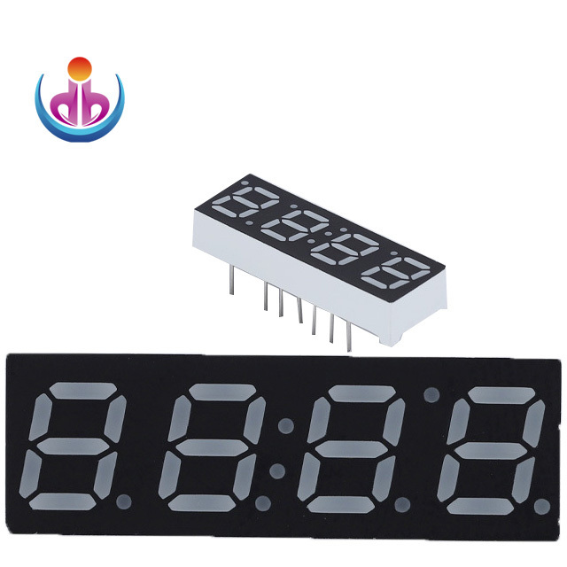 0.56 Inch Four-digit 7 Segment LED Display 4 digit clock LED module Custom led displays screens audio