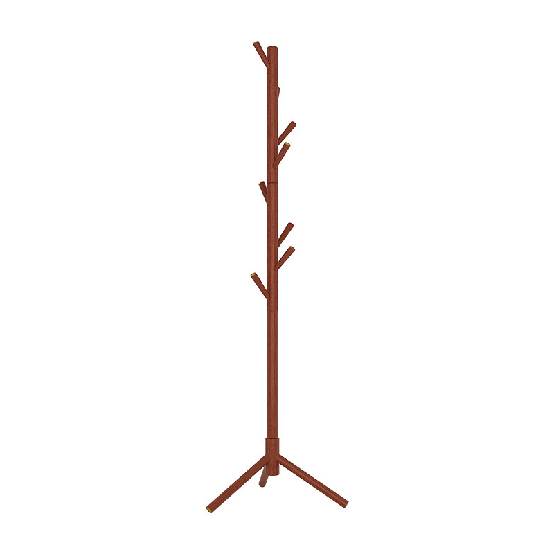 Hot sale cheap modern entrance hall mobile wooden tree hanger floor show standing clothes coat rack for hanging