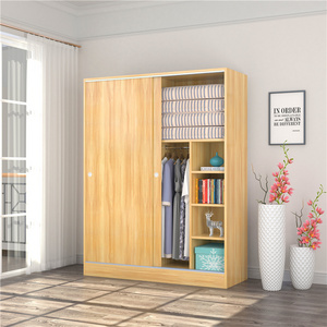 Malaysian modern bedroom furniture sliding cloth wardrobe design wooden almirah designs solid wood door clothes wardrobe cabinet