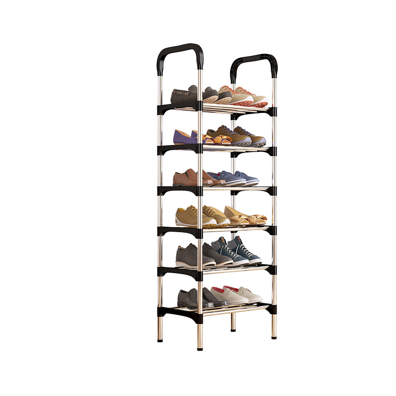 42cm Rack Stand 8 Layer Large Capacity Space Saver Stainless Steel Shoes Rack Organizer