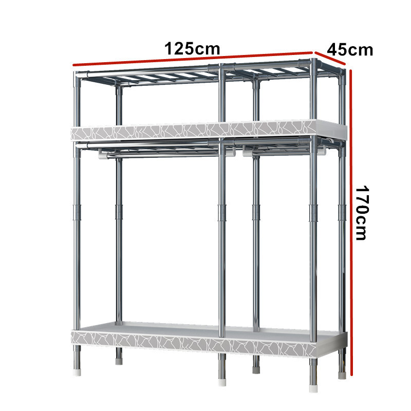 Multifunction Easy Installation and Portable Wardrobe Organizer Foldable and Stackable Folding Closet for clothes storage