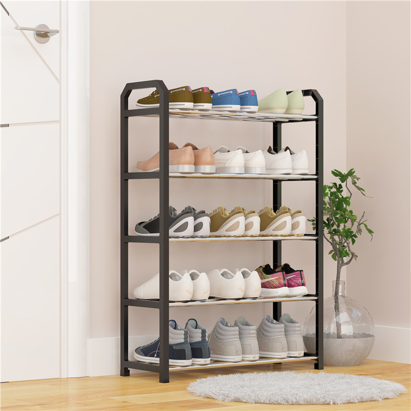 Metal 5 Layers Shoe Rack Organizer Shelf Home Furniture Manufacturer Shoe Rack Cabinet Storage