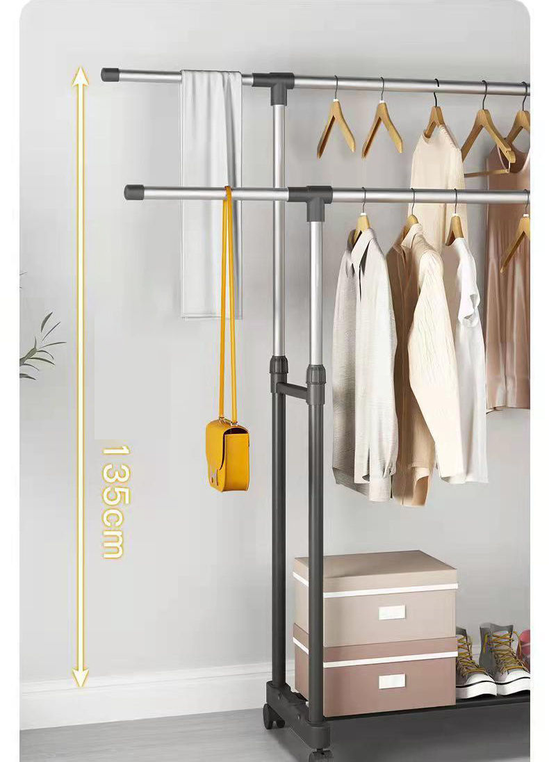 Living Room Clothes Hanger Outdoor Balcony  Floor Hanger Coat Rack Stand clothes hanger drying rack