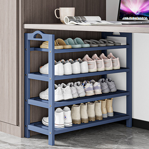 Simple multi-layer shoe rack Economical solid wood storage rack storage rack