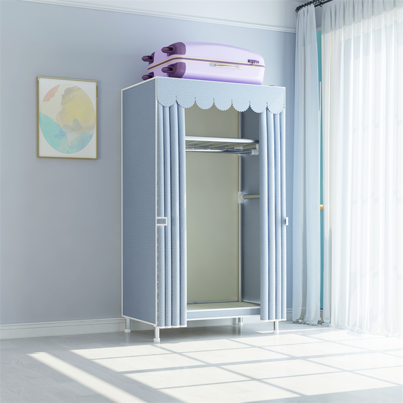 Kids Portable Foldable Closet Cabinet Wardrobe Clothes Simple Covered Cloth Fabric Wardrobe Designs