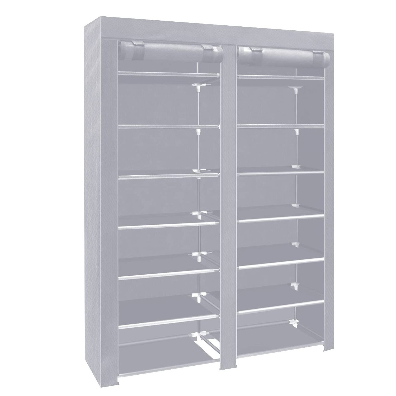 Narrow shoe rack  10 layers high suitable wardrobe entrance Sturdy shoe rack storage rack with lid