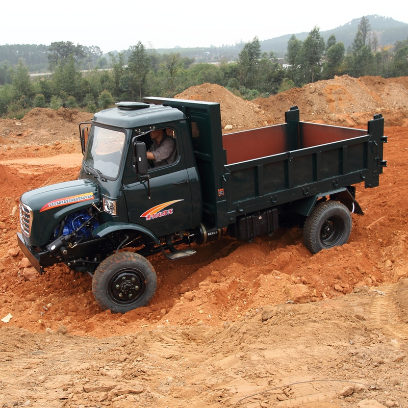 X 4 Four Wheel Diesel Hydraulic Undergrund Cargo Mini Small Farm Trucks Mining Dump Truck HL134 5ton 4 4x4 Yellow / Blue / Green