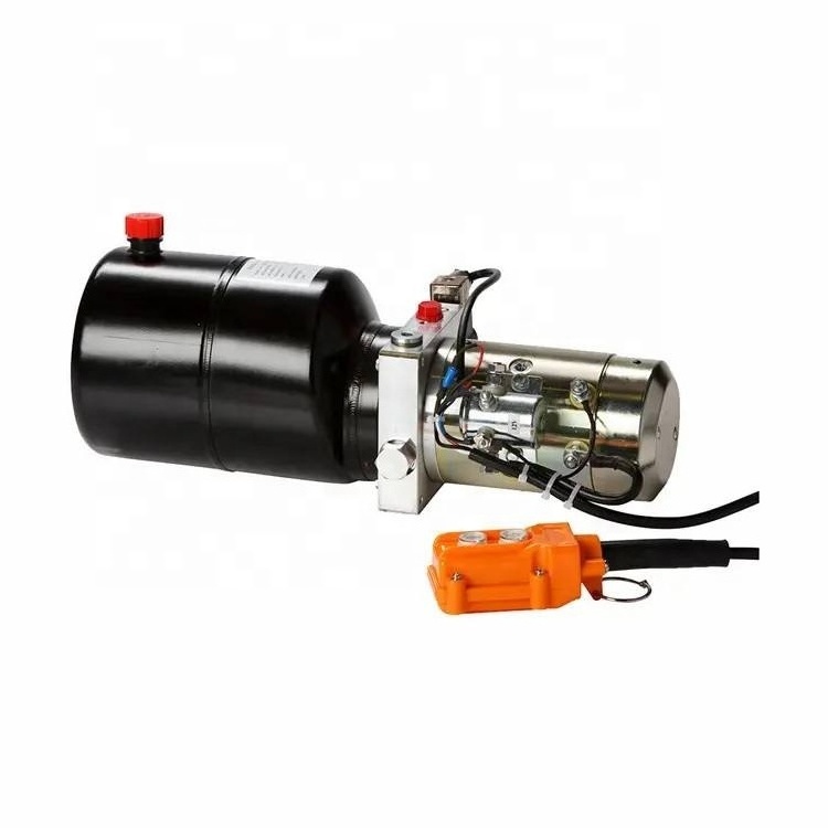 4 Quart Hydraulic Pump Electric 24 Volt Dump Trailer Hydraulic Power Unit for Truck Lift Gates