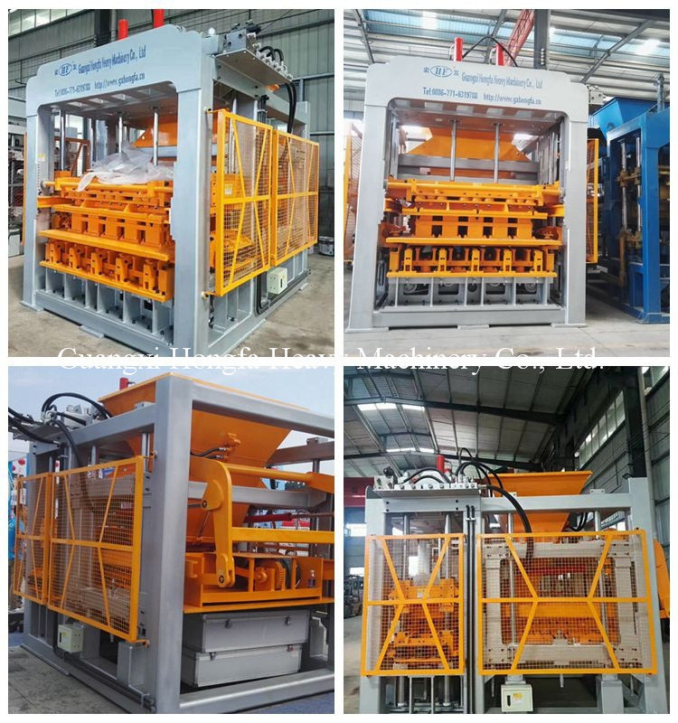 Plastic recycle bricks making Machine QT10-15F paver glass mold block making machine hydraulic interlocking block machine