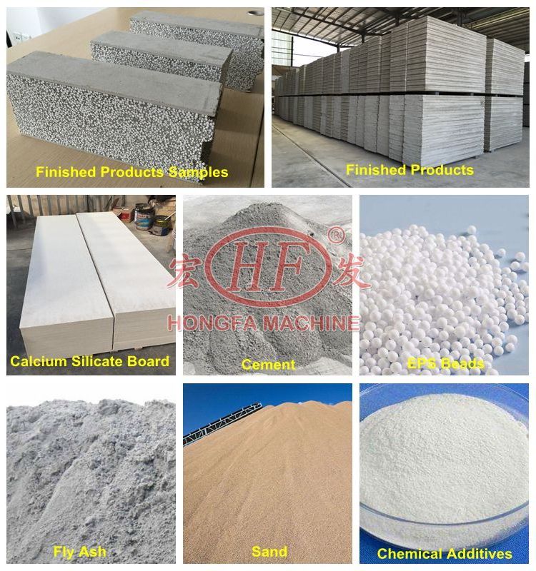 Calcium Silicate Faceplate Wall Panel/Polystyrene Particle Concrete Wallboard Making Machine