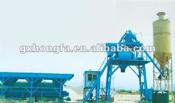 China small mini mobile concrete batching plant price  HZS25