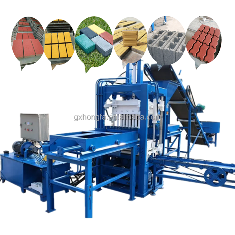 Automatic cement block brick making machinery machines for bricks block  making machinery on canton fair