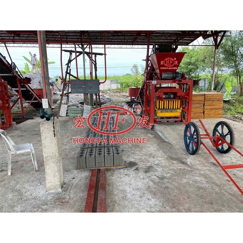 Manual press simple small manufacturing apply factory cement interlocking brick making machine