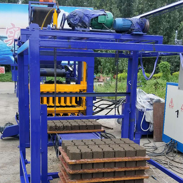 Automatic Concrete Cement Brick Machine Brick Making Machinery Block Making Machines For Small Businesses Brick Stacker