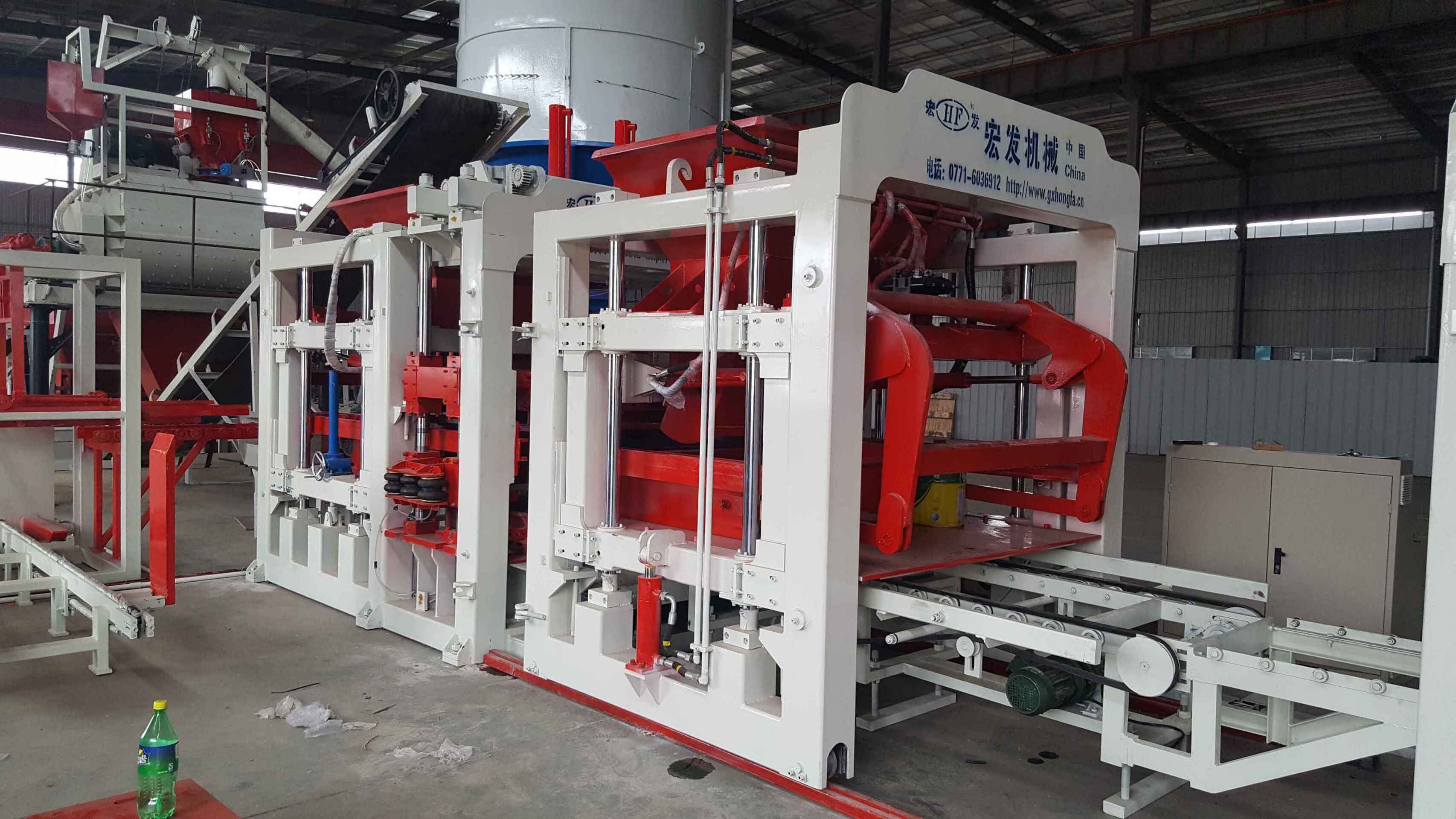 High quality block making machine concrete hollow brick machinery double cylinder compressor for mining block machinery