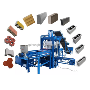 Automatic cement block brick making machinery machines for bricks block  making machinery on canton fair