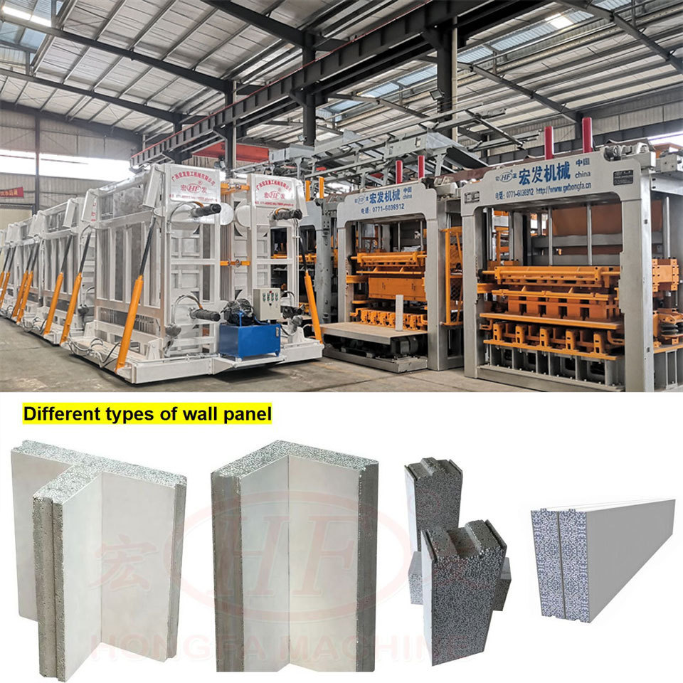 Concrete Wall Panel Lightweight Construction Materials Used 3D Panel Machine 3D Construction Panel System