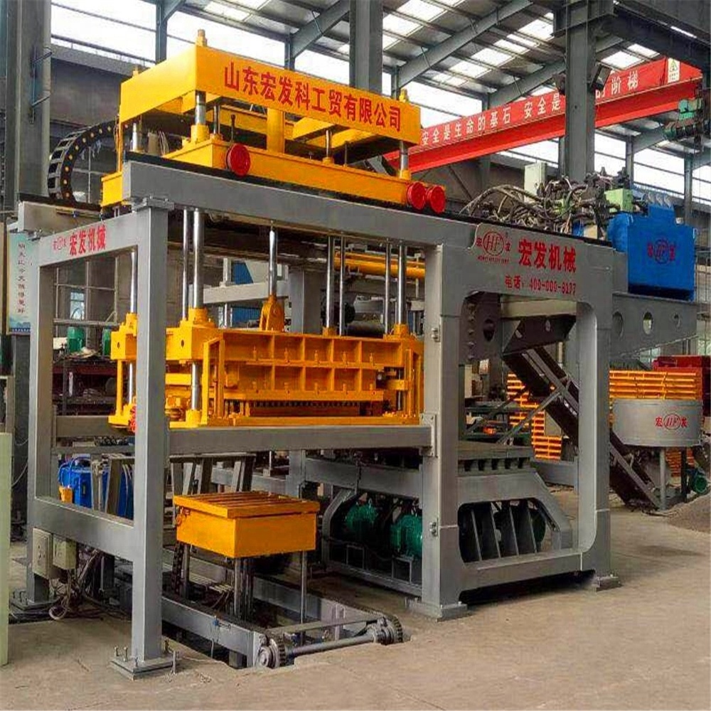 NO Pallet automatic cement sand concrete hollow paver hydraulic pallet free block making machine