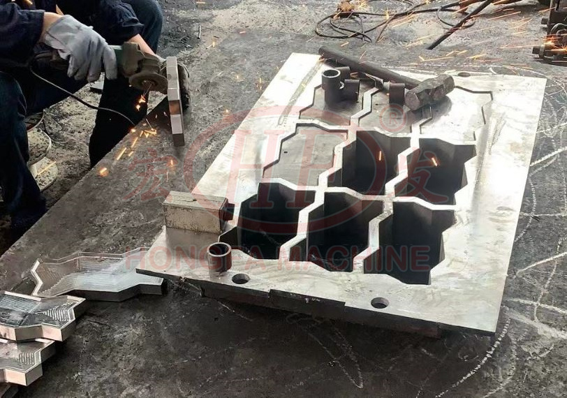 Concrete Paving Interlocking Hollow Brick Concrete Block Molds For Sale concrete hollow block molds with design