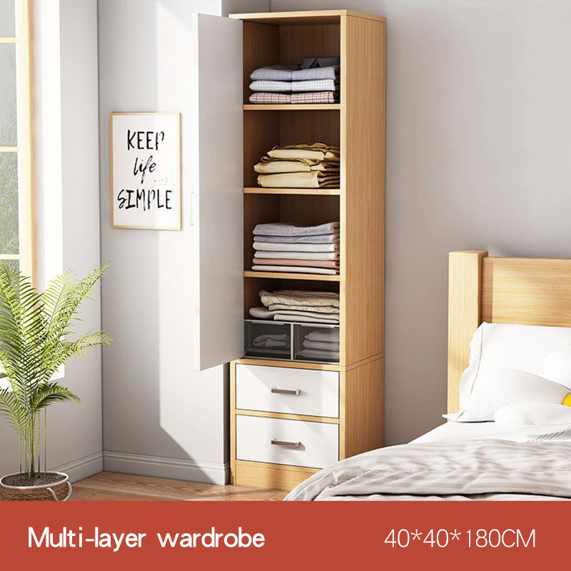 Modern Wardrobe Storage Cabinet Individual Closet Bedroom Furniture Customized Wardrobe Bedroom Guest Room Rental Room