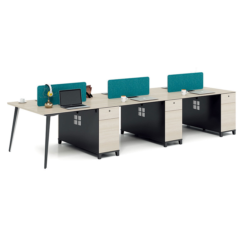 New design modular office furniture more person seat staff office cluster workstation table desktop computer table