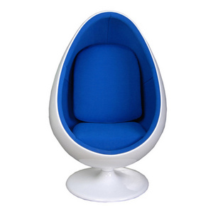 Indoor cushion egg chair  comfortable chair egg leisure accent globe shaped lounge chair