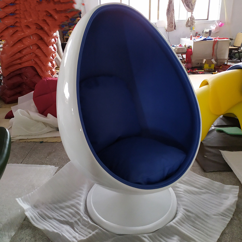 Indoor cushion egg chair  comfortable chair egg leisure accent globe shaped lounge chair