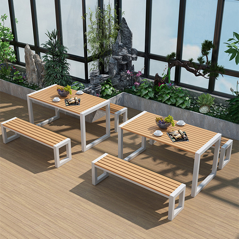 Outdoor furniture set for balcony garden chair waterproof 2024 table and chairs for coffee shop bar furniture