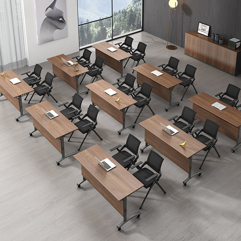 Metal folding table with wheel metal training table large conference room combination conference table office furniture