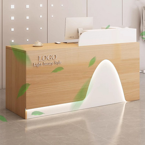 FREE LOGO CUSTOMIZED SERVICE Office front desk reception table reception desk Hospital companies can customize the front desk