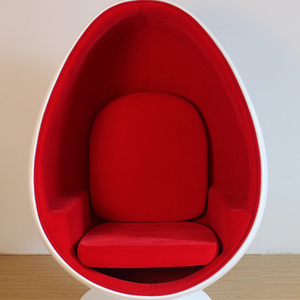 Direct Selling fiberglass pod chair nordic comfortable chair Standing Swivel Fiberglass Adult Size Oval Egg Shaped Pod Chair