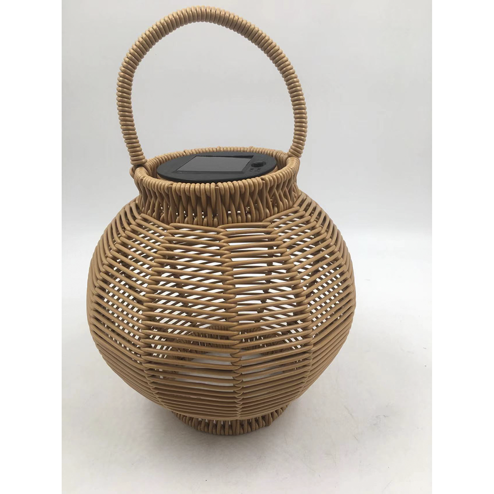 Fashion pastoral style  handmade bamboo rattan light home decor  battery lantern lantern