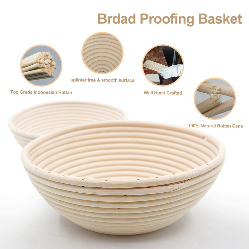 Amazon French Panera Bread Sourdough Garlic Bread Baking 9 Inch Banneton Proofing BreadBasket for Bakers Proving Baskets