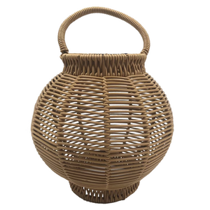 Fashion pastoral style  handmade bamboo rattan light home decor  battery lantern lantern