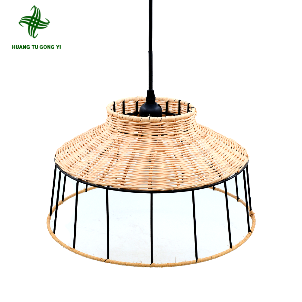 new trend home decor handmade rattan lamp rectangular chandelier low ceiling chandelier Chandelier