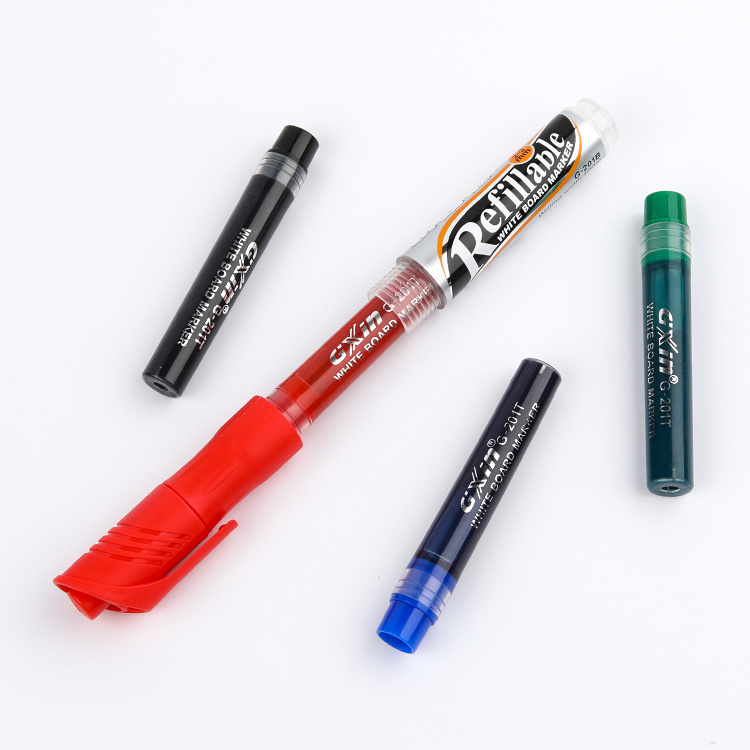 Custom PVC 24pcs/Box oil-based whiteboard marker refill ink large volume international color non-toxic whiteboard marker ink