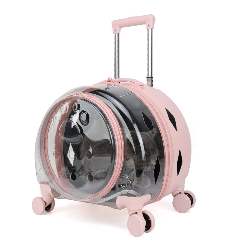 high quality pet supplies Fashion Portable Clear View Trolley Dog Cat House Travel Backpack Trolley Pet Carrier