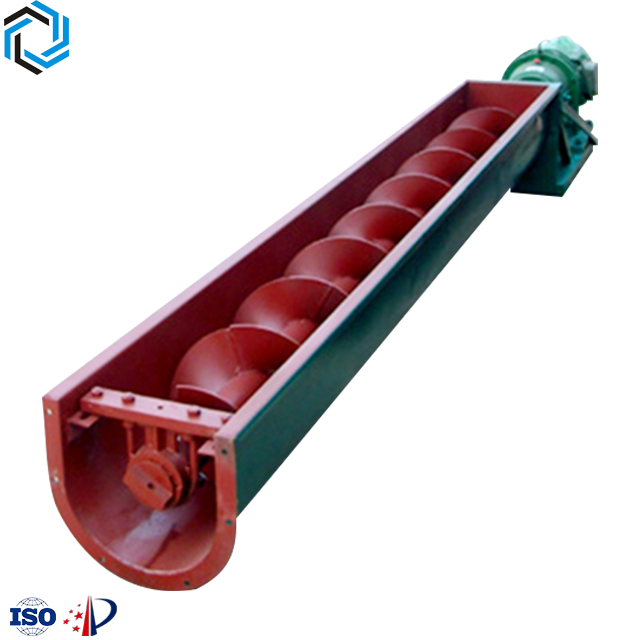 Screw auger chip conveyor for pellet material conveying smoothly