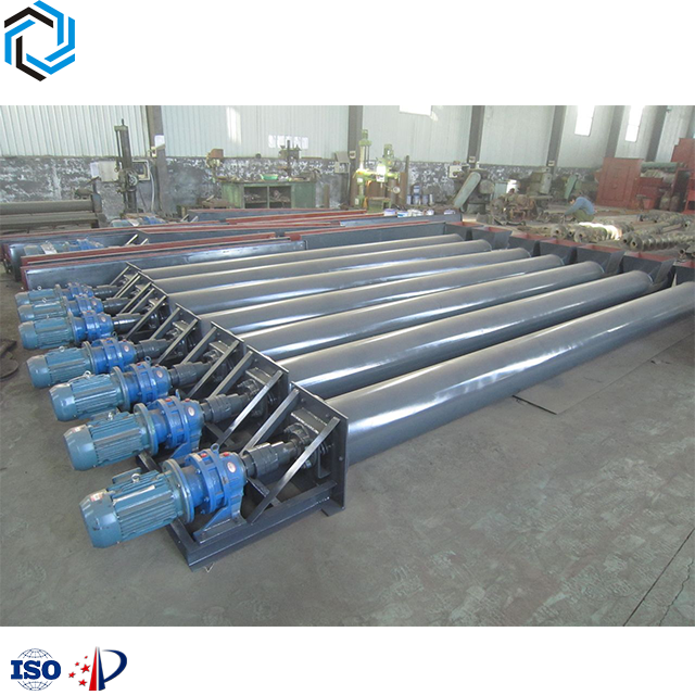 Gravel/salt screw conveyor conveyor belt