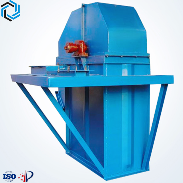 Gravity induced unloading and lifting equipment with z elevator bucket part