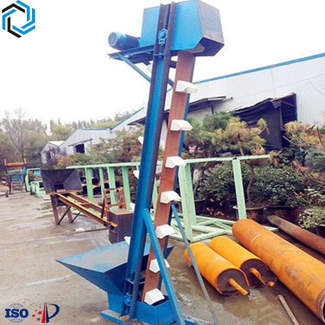 Gravity induced unloading and lifting equipment with z elevator bucket part