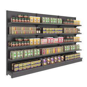 Customized Double-Side display shelving supermarket display shelf General Store Supermarket Shelf gondola shelving