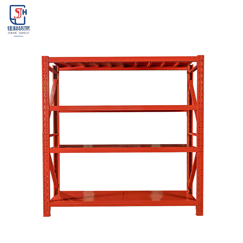 Custom warehouse racks heavy duty Shelving Garage 4 Tier Storage Metal Stacking Shelf Rack Unit for Warehouse