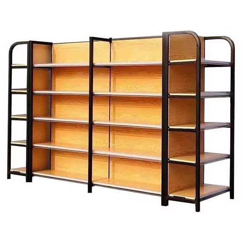 Cheap price supermarket shelves double-sided customized prefabricated gondola supermarket shelves accessories